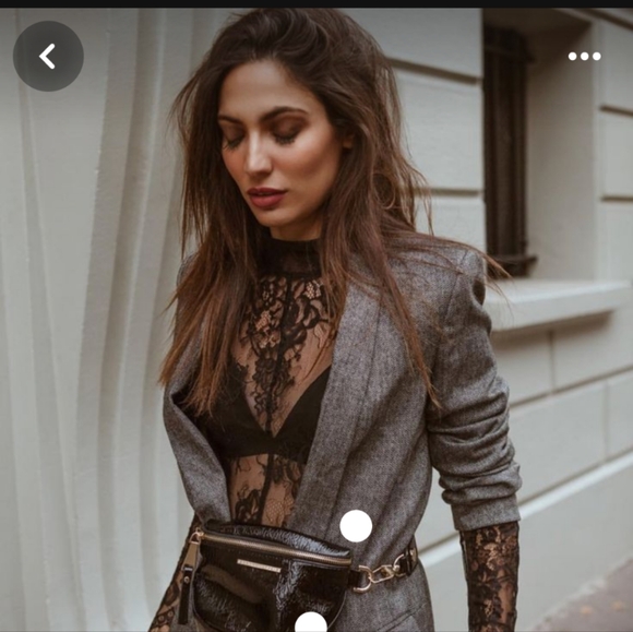 Lace body suit Black Nude L - Picture 15 of 16